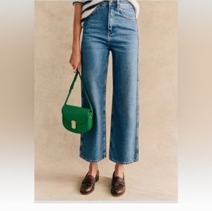 Sezane Le Crop Denim NWT